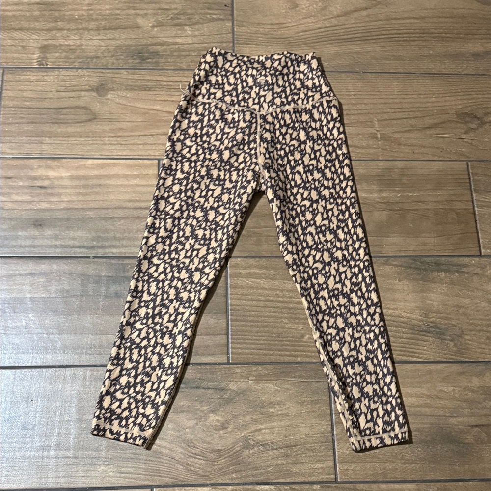 Balance Collection Kids Black and Tan Patterned Leggings